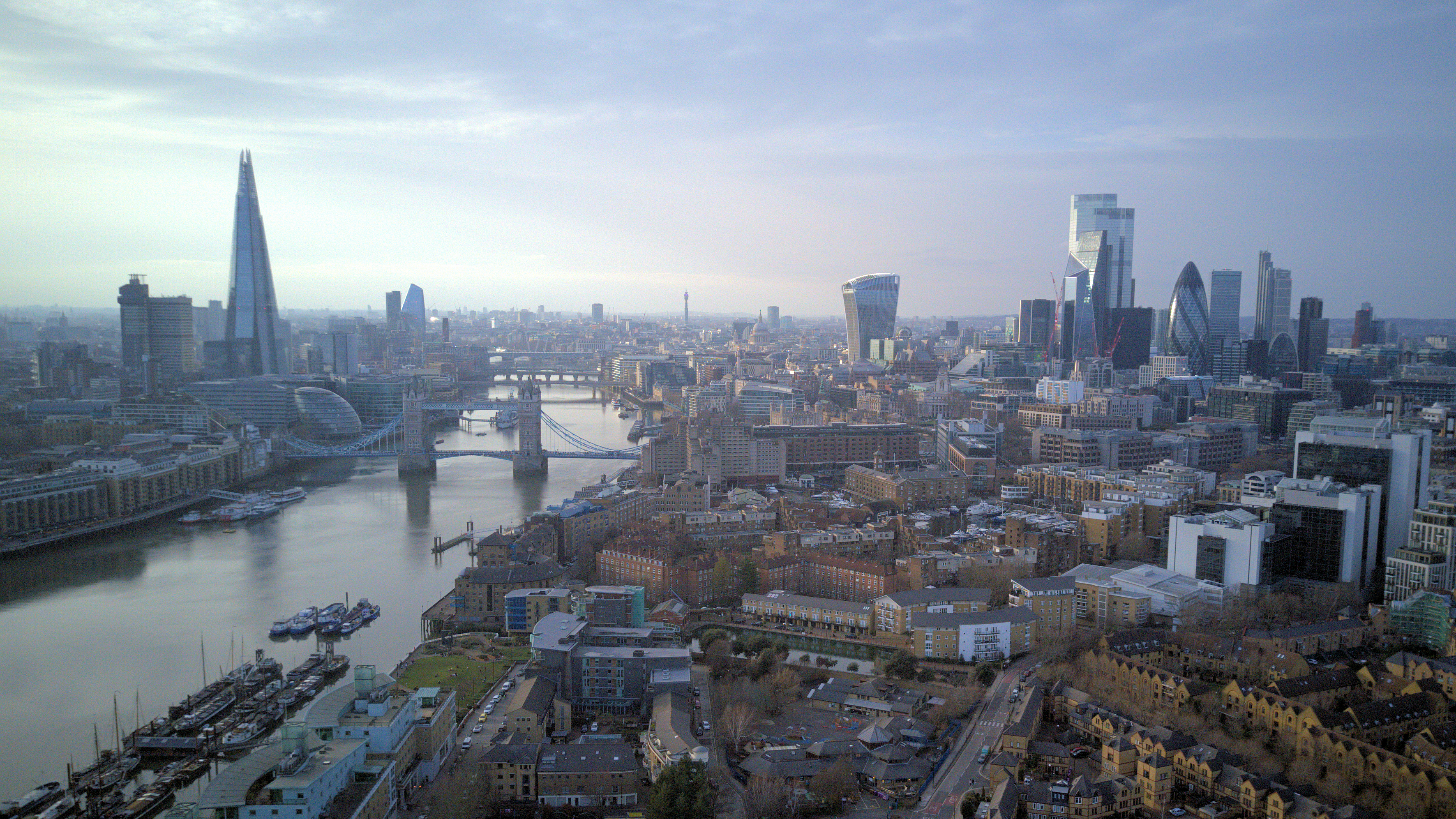 Central London from the air